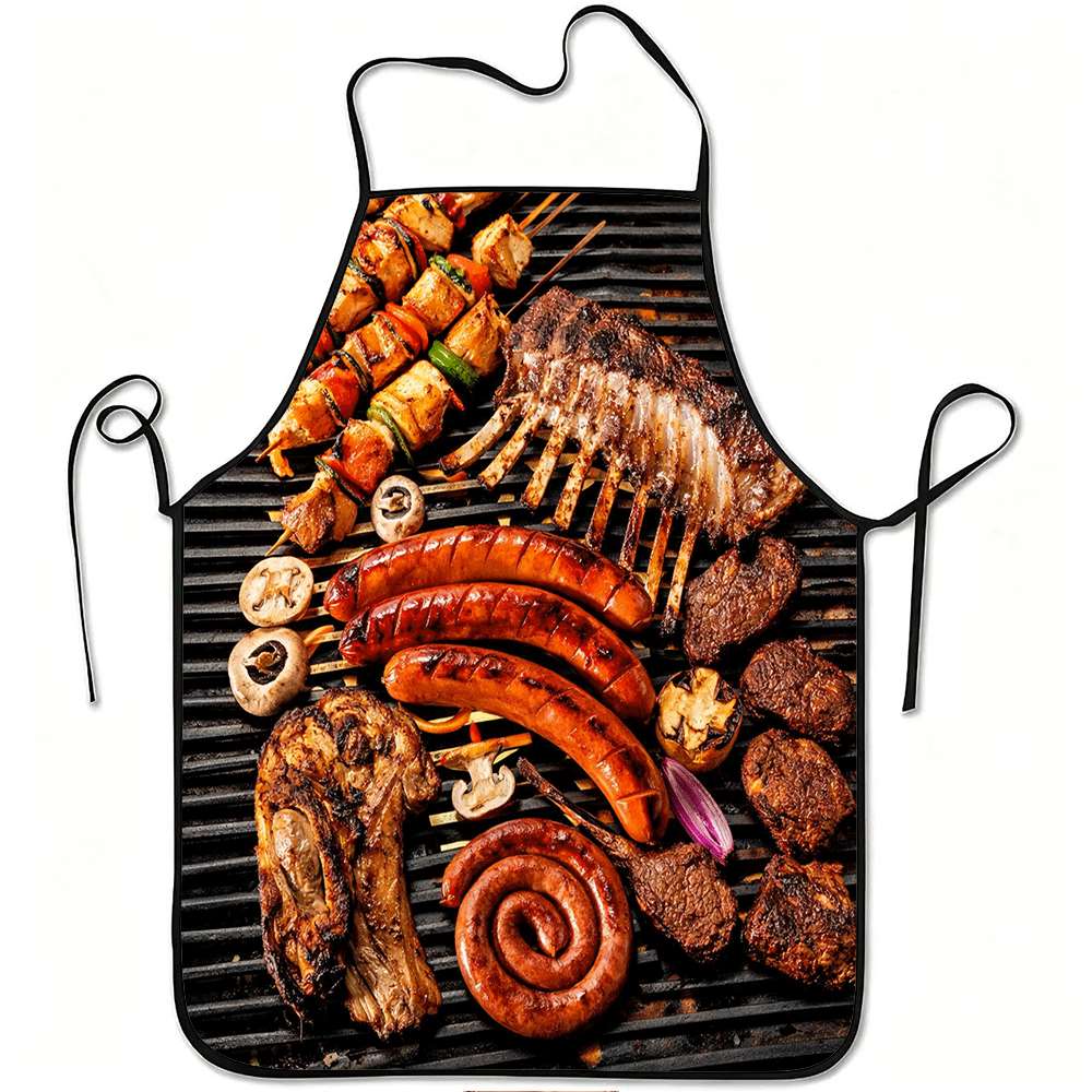 Home Cooking Cafe - 1 grembiule divertente a tema barbecue,