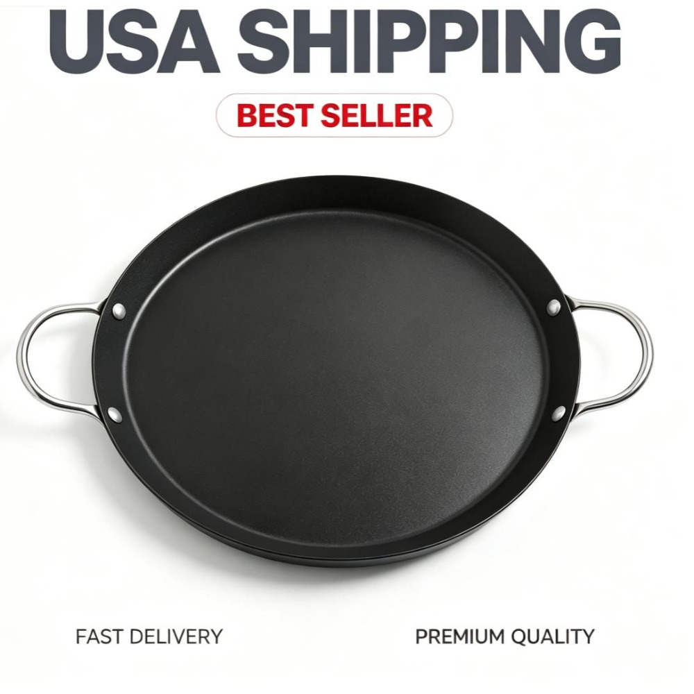 Comal Griddle Round - Padella Rotonda Antiaderente in Acciaio al