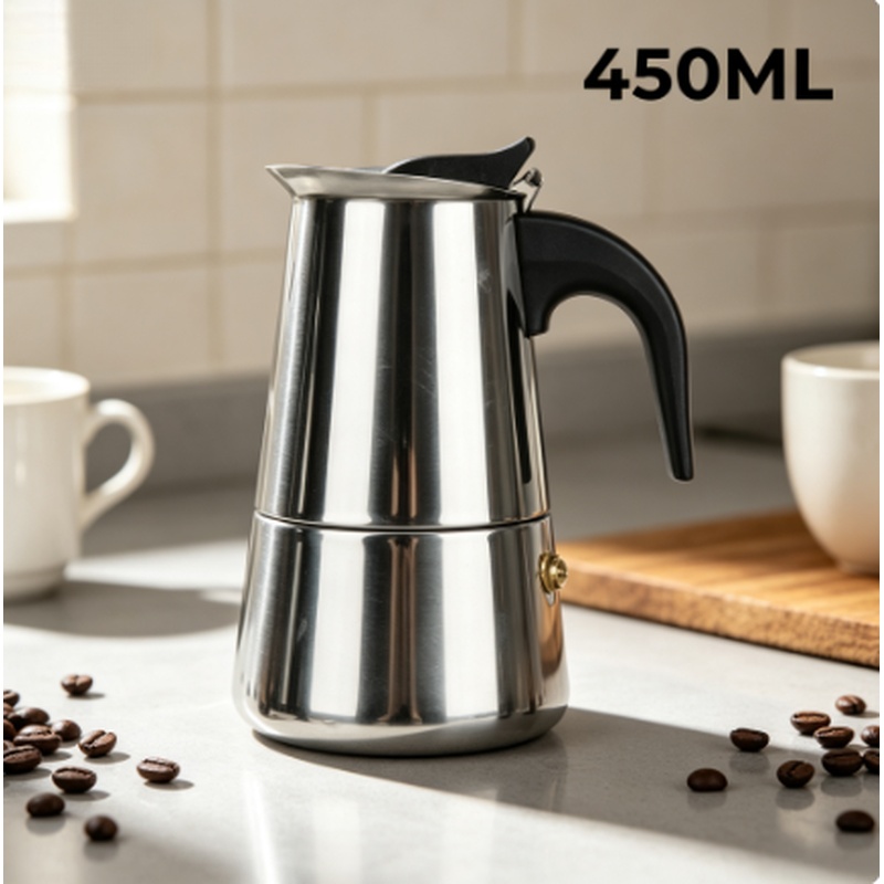 Home Cooking Appliances - Caffettiera Moka in Acciaio Inox Multi-Coppa