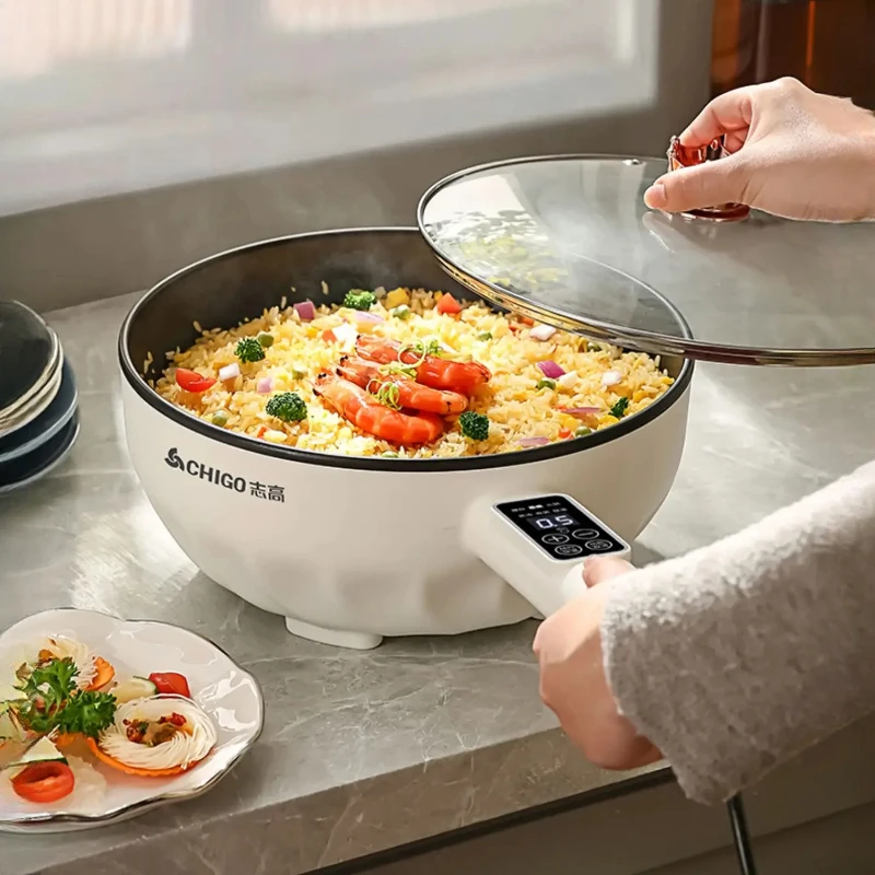 Home Cooking Supplies - Pentola elettrica multifunzione, friggitrice elettrica antiaderente