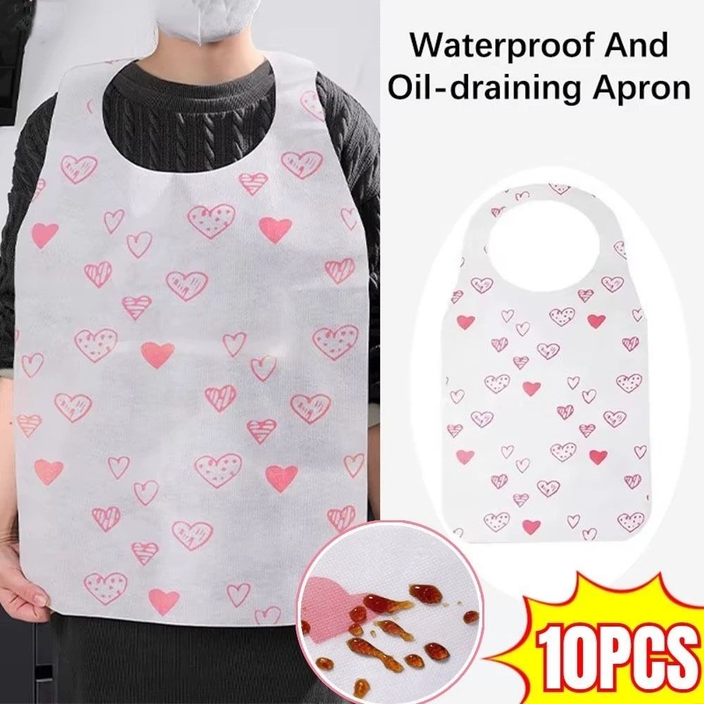 Home Cooking Oil Disposal - 10 Pezzi/Busta Grembiuli Monouso con Stampa