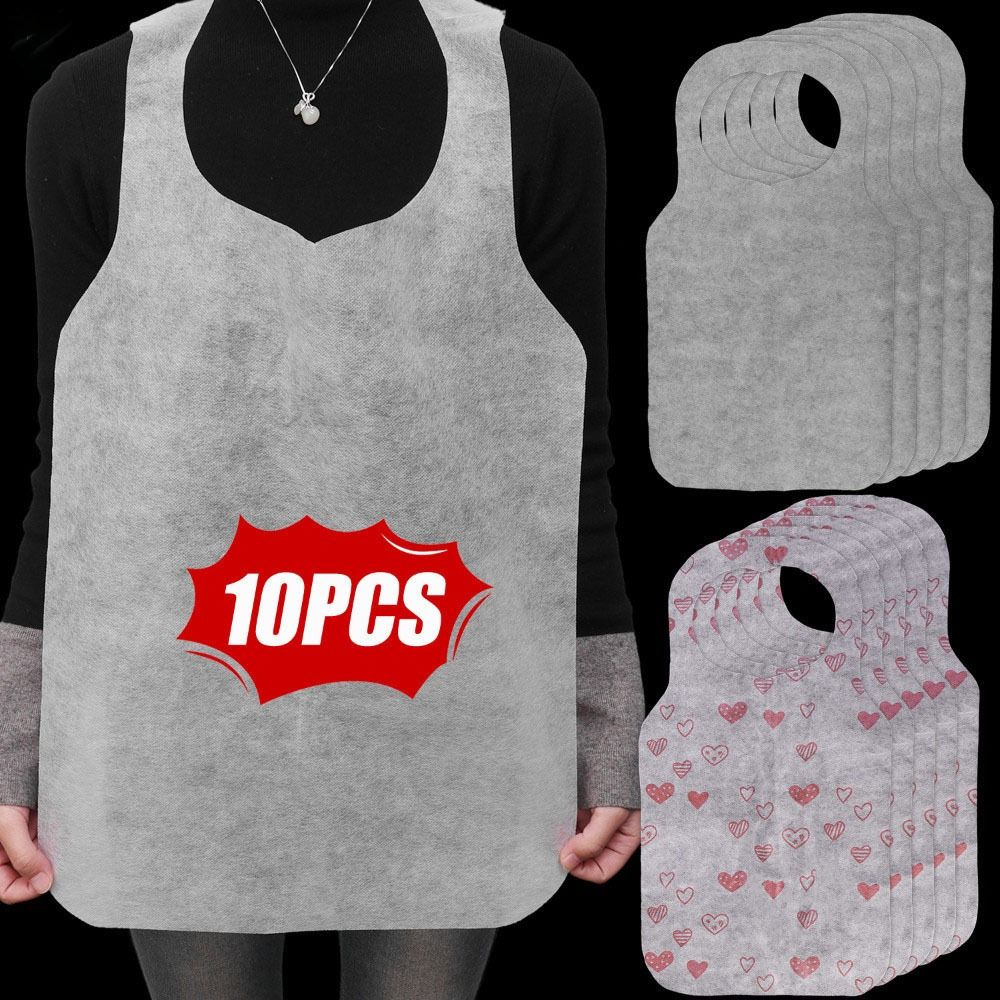 Home Cooking Oil Disposal - 10 Pz/borsa Portatile Cuore Stampato Grembiuli