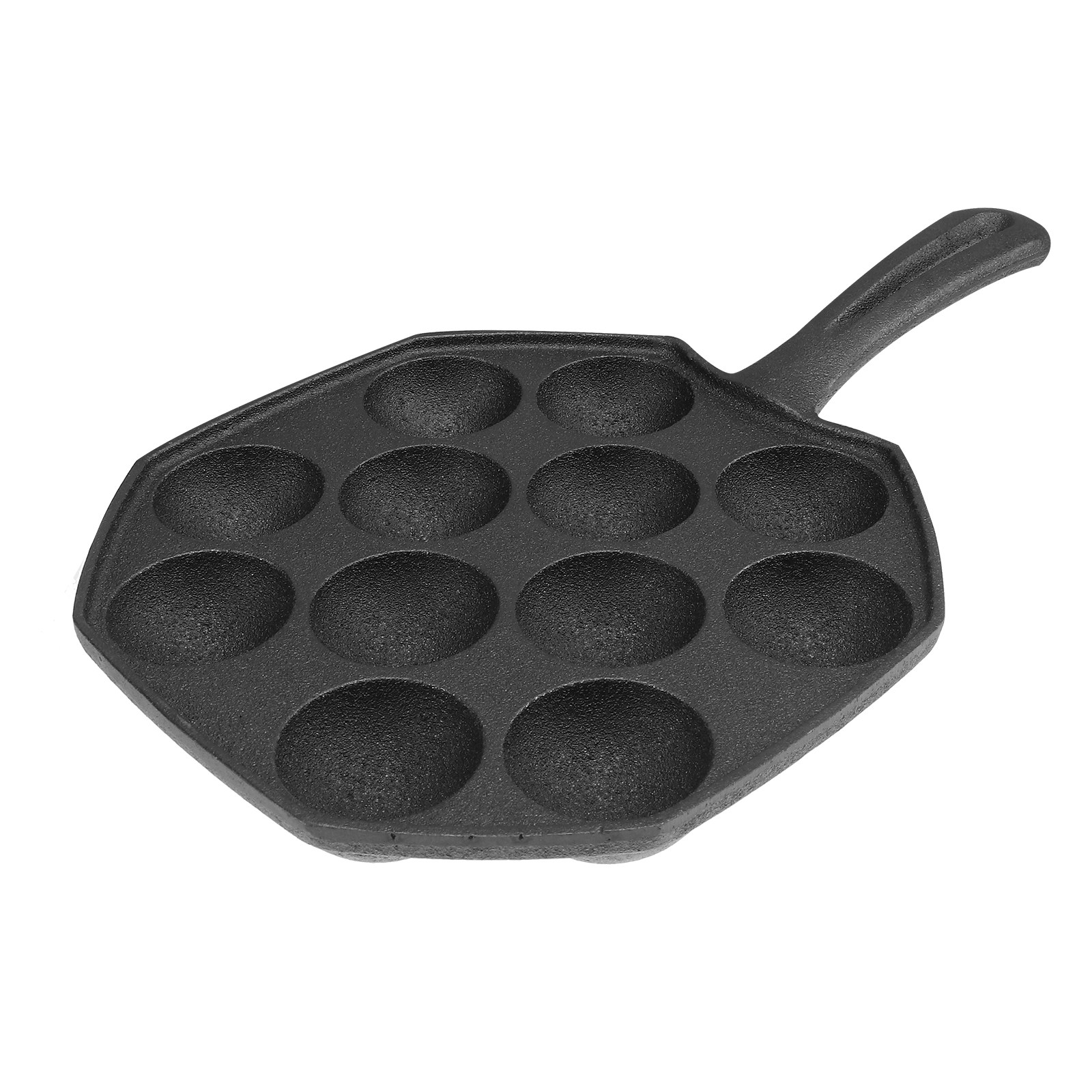 Takoyaki Pan Cast - Padella per Takoyaki con 12 Stampi,